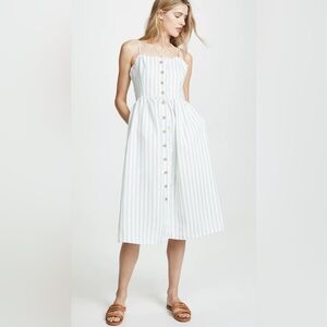 English Factory Scallop Edge Midi Dress